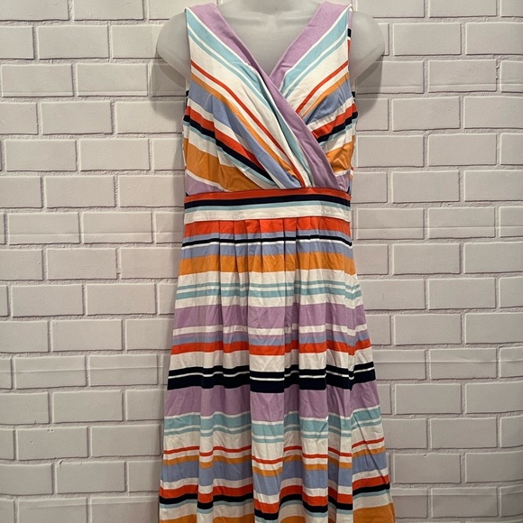 Lands' End Purple and Orange Sleeveless Sundress/size S - Picture 2 of 8